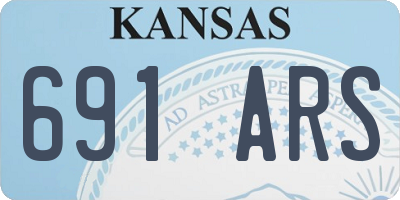 KS license plate 691ARS