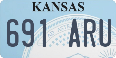 KS license plate 691ARU