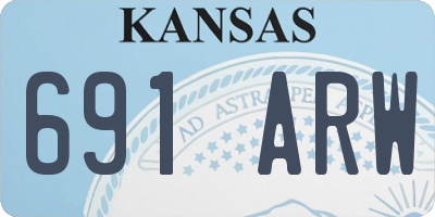 KS license plate 691ARW