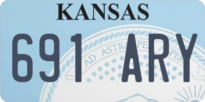 KS license plate 691ARY