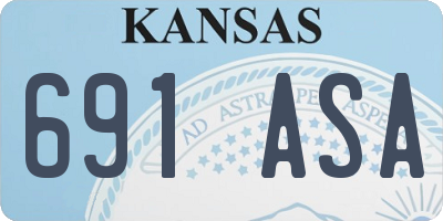 KS license plate 691ASA