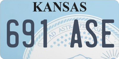 KS license plate 691ASE