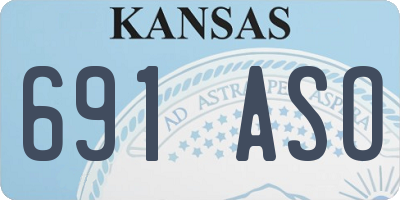 KS license plate 691ASO