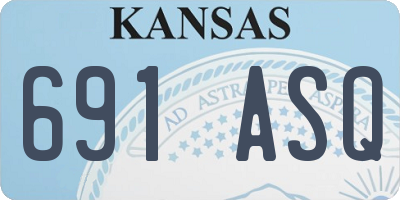 KS license plate 691ASQ