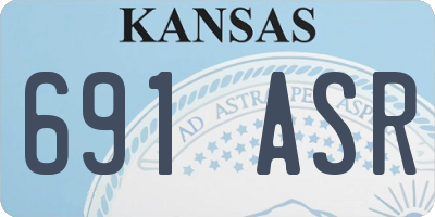 KS license plate 691ASR