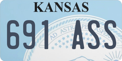 KS license plate 691ASS