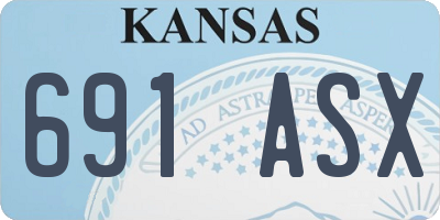 KS license plate 691ASX