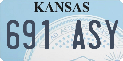 KS license plate 691ASY
