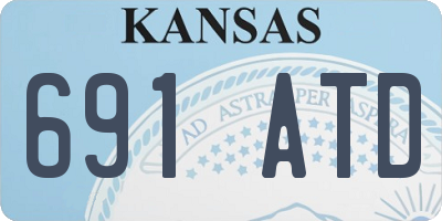 KS license plate 691ATD