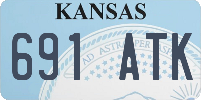 KS license plate 691ATK