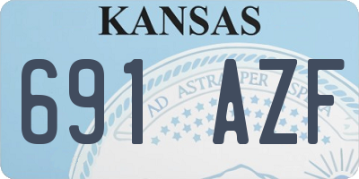 KS license plate 691AZF