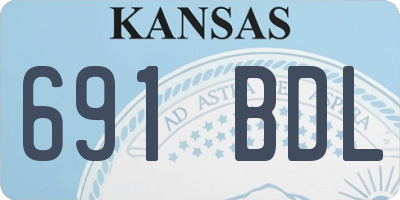 KS license plate 691BDL