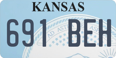 KS license plate 691BEH