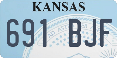 KS license plate 691BJF