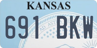 KS license plate 691BKW