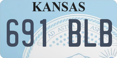 KS license plate 691BLB