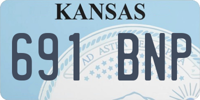 KS license plate 691BNP