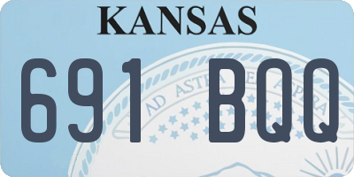 KS license plate 691BQQ