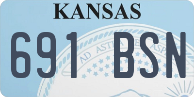 KS license plate 691BSN