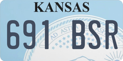 KS license plate 691BSR