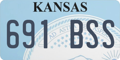 KS license plate 691BSS