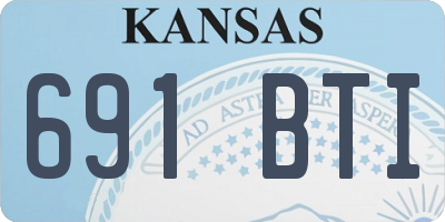 KS license plate 691BTI