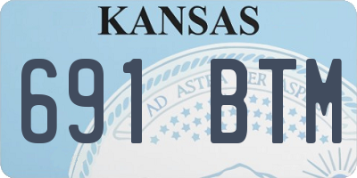 KS license plate 691BTM