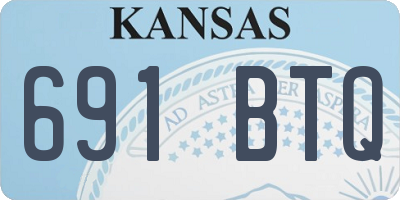 KS license plate 691BTQ