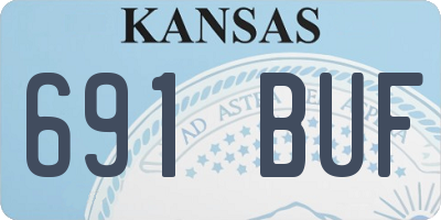 KS license plate 691BUF