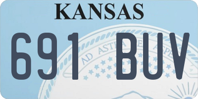 KS license plate 691BUV