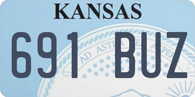 KS license plate 691BUZ