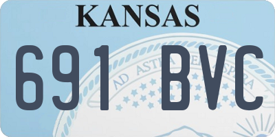 KS license plate 691BVC