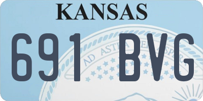 KS license plate 691BVG