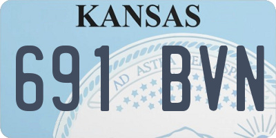 KS license plate 691BVN