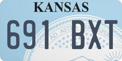 KS license plate 691BXT