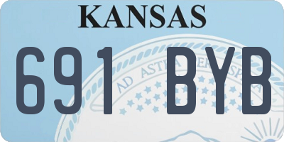 KS license plate 691BYB