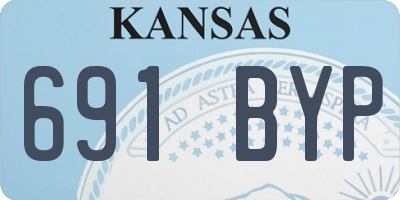 KS license plate 691BYP