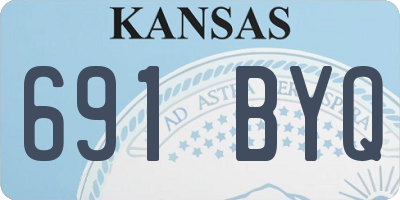 KS license plate 691BYQ