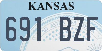 KS license plate 691BZF