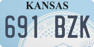 KS license plate 691BZK