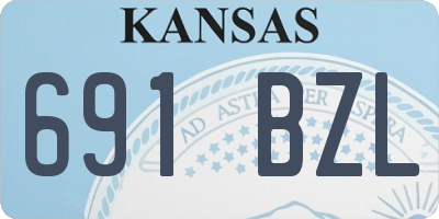 KS license plate 691BZL