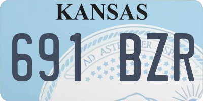 KS license plate 691BZR