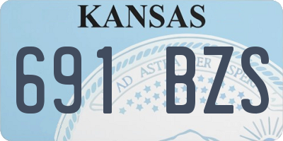 KS license plate 691BZS