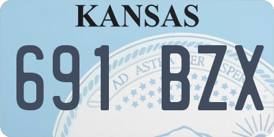 KS license plate 691BZX