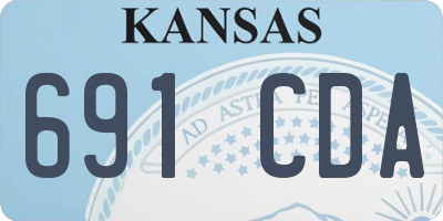 KS license plate 691CDA