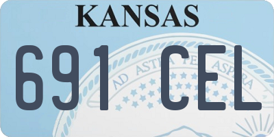 KS license plate 691CEL