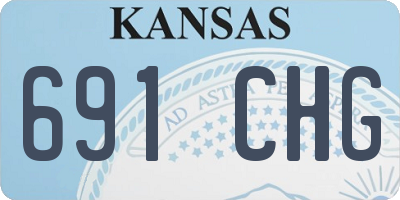 KS license plate 691CHG