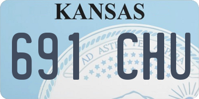 KS license plate 691CHU