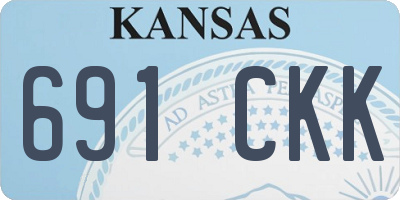 KS license plate 691CKK