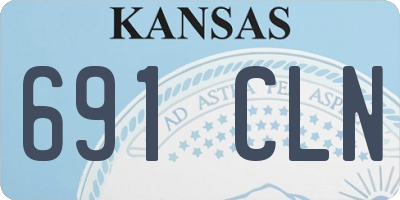 KS license plate 691CLN